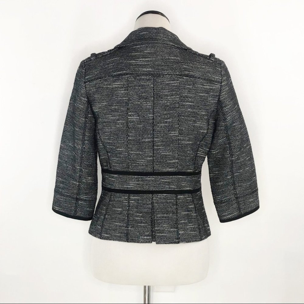 Halogen Tweed Cropped Blazer Jacket - image 3